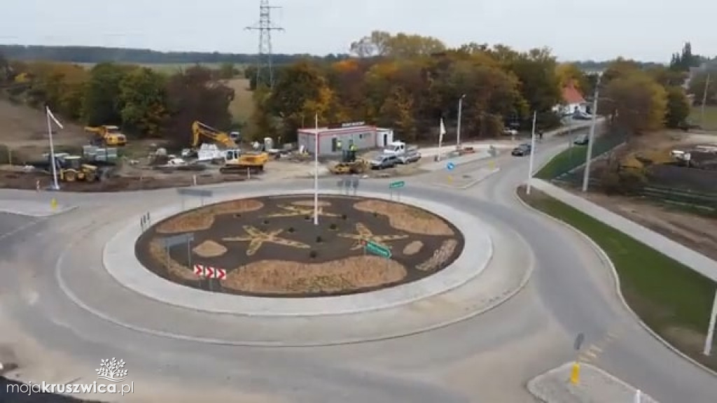 Budowa ronda w Kobylnikach