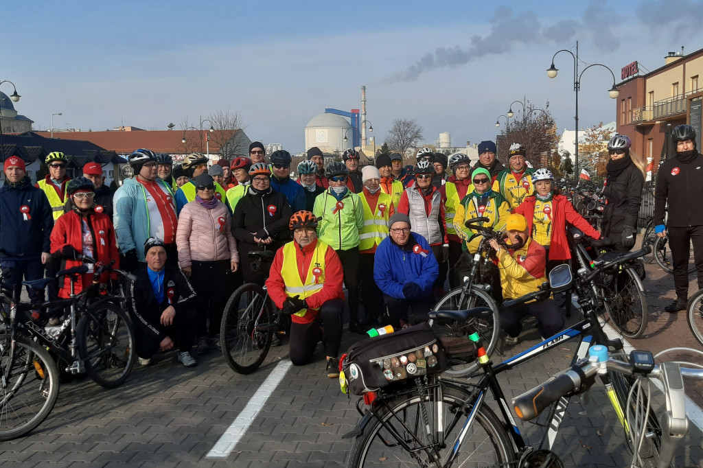 Rowerzyści świętowali 11 Listopada