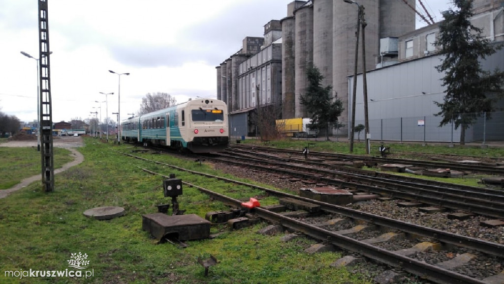 Pociąg pasażerski w Kruszwicy