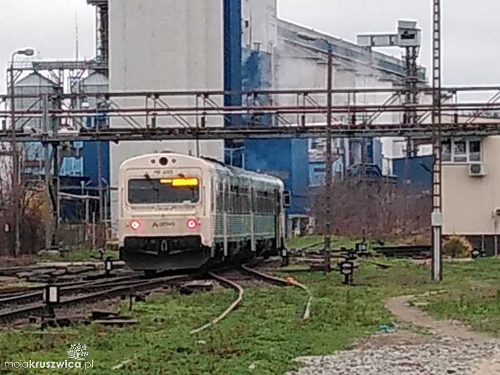 Pociąg pasażerski w Kruszwicy