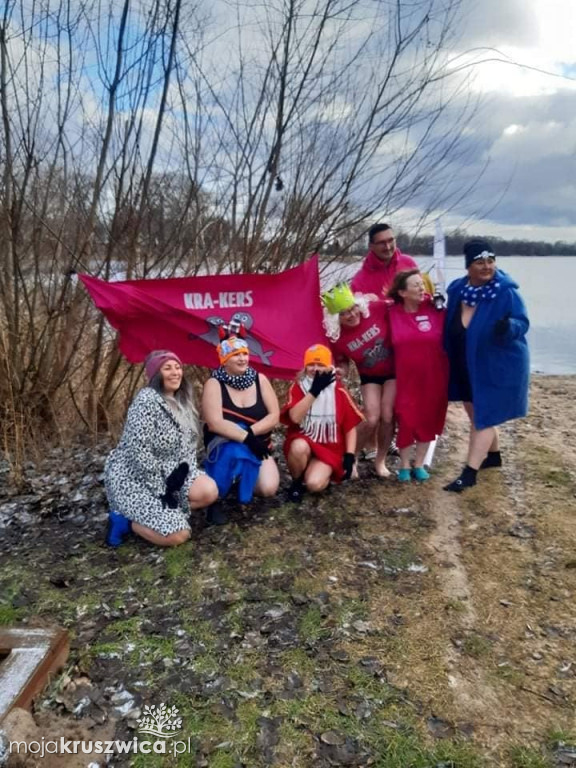 Goplanie Morsy Kruszwica Święto Trzech Króli obchodzili na plaży w Łagiewnikach