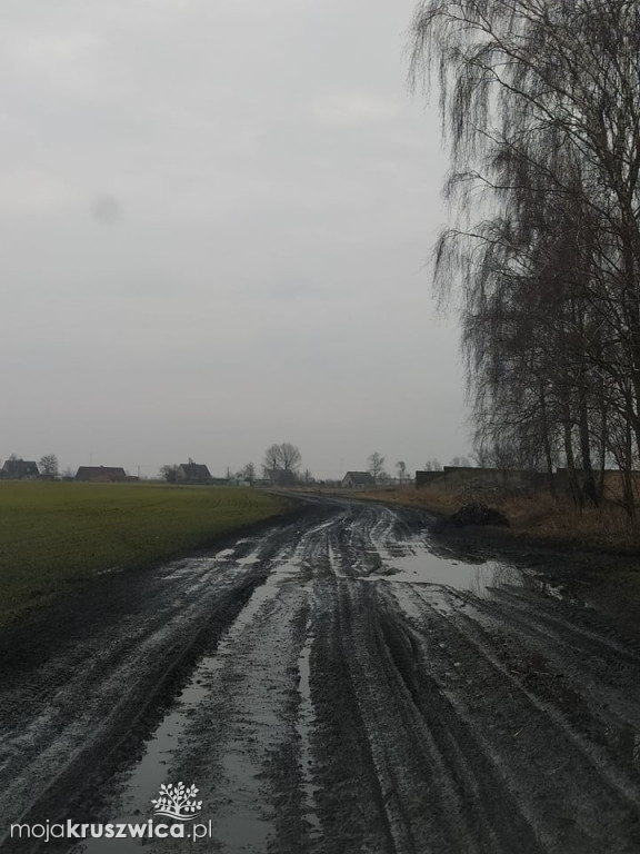  Tak wygląda droga w Maszenicach. Internauci narzekają