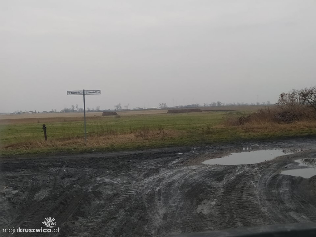  Tak wygląda droga w Maszenicach. Internauci narzekają