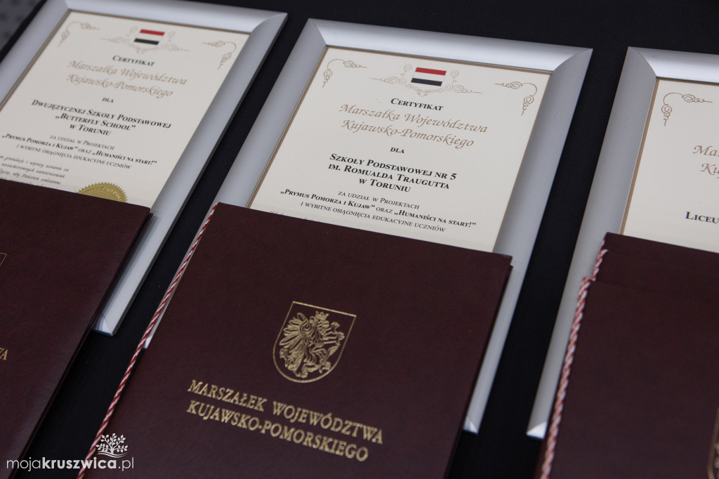 Prymusi Kujaw i Pomorza. Wśród nagrodzonych  uczeń Szkoły Podstawowej w Rusinowie