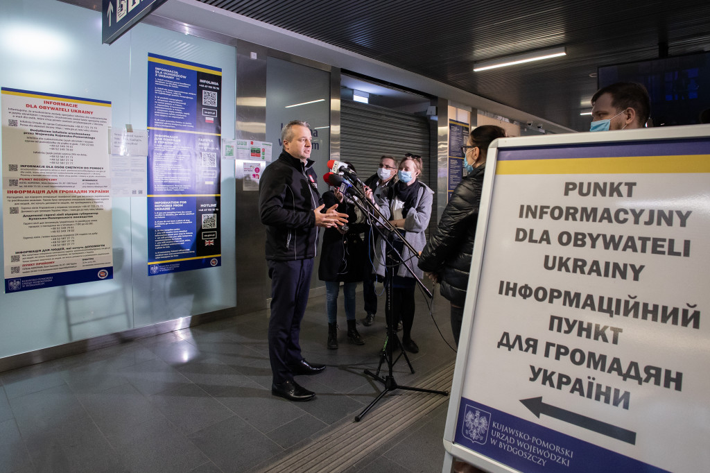Wojewoda: Obecnie w kujawsko-pomorskim działają trzy punkty informacyjne