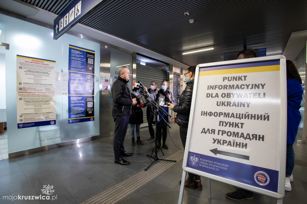 Wojewoda: Obecnie w kujawsko-pomorskim działają trzy punkty informacyjne