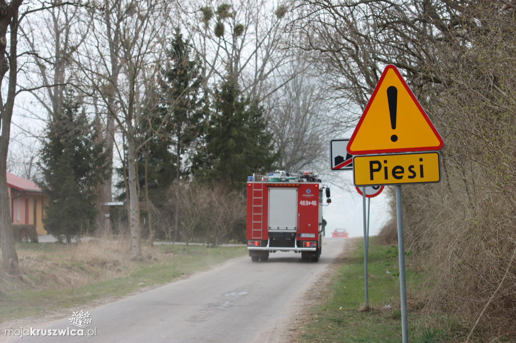 Groźny pożar w Łagiewnikach pod Kruszwicą