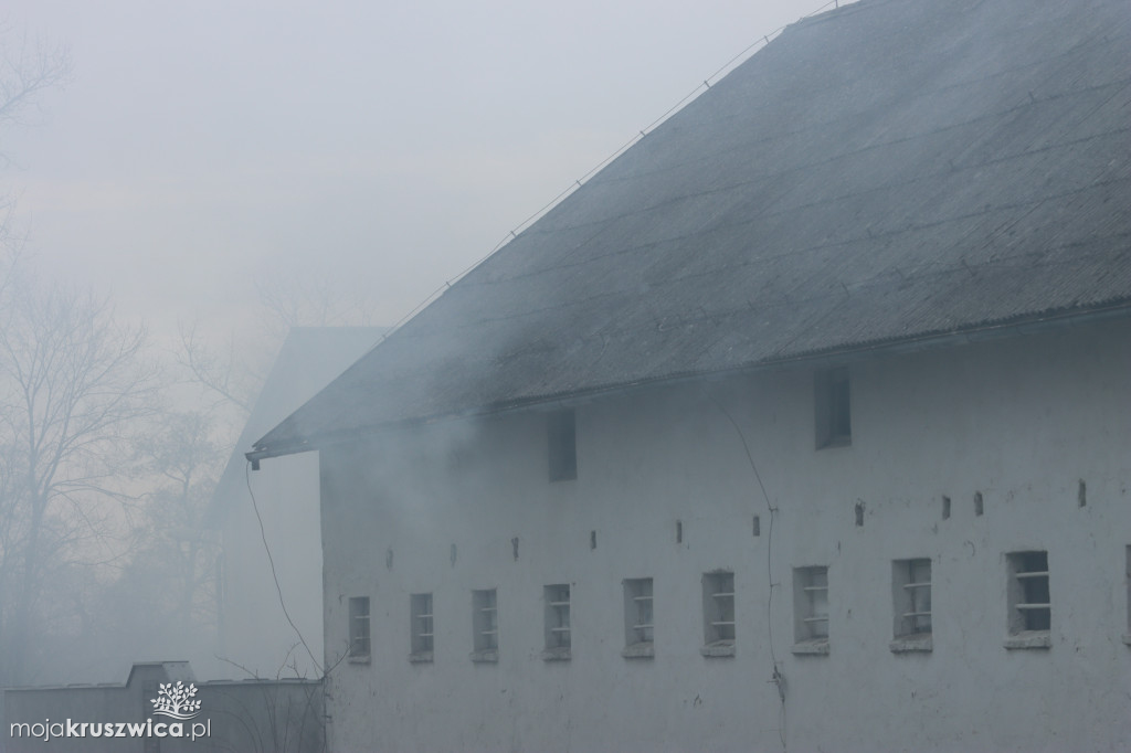 Groźny pożar w Łagiewnikach pod Kruszwicą
