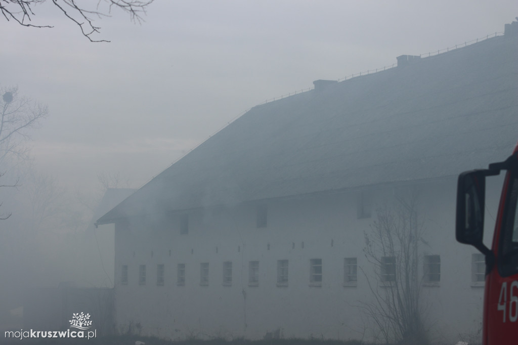 Groźny pożar w Łagiewnikach pod Kruszwicą