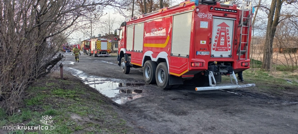 Rożniaty. Tak wyglądał pożar dachu lokalnej masarni [ZDJĘCIA]