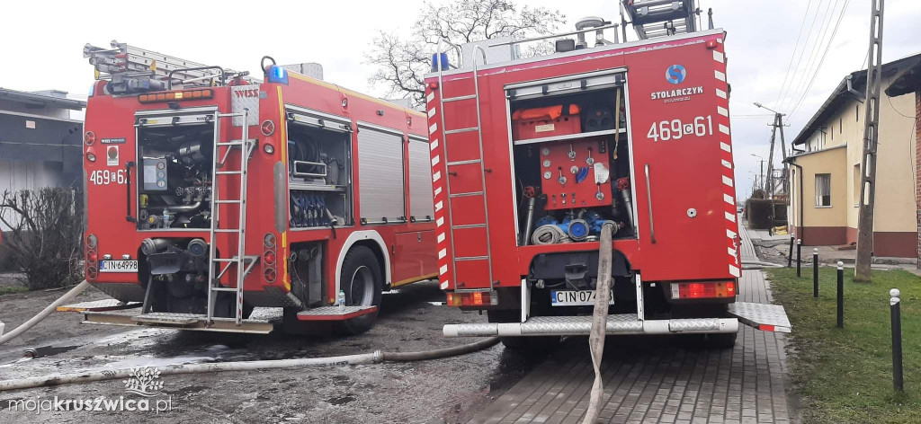 Rożniaty. Tak wyglądał pożar dachu lokalnej masarni [ZDJĘCIA]