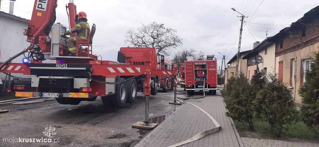 Rożniaty. Tak wyglądał pożar dachu lokalnej masarni [ZDJĘCIA]