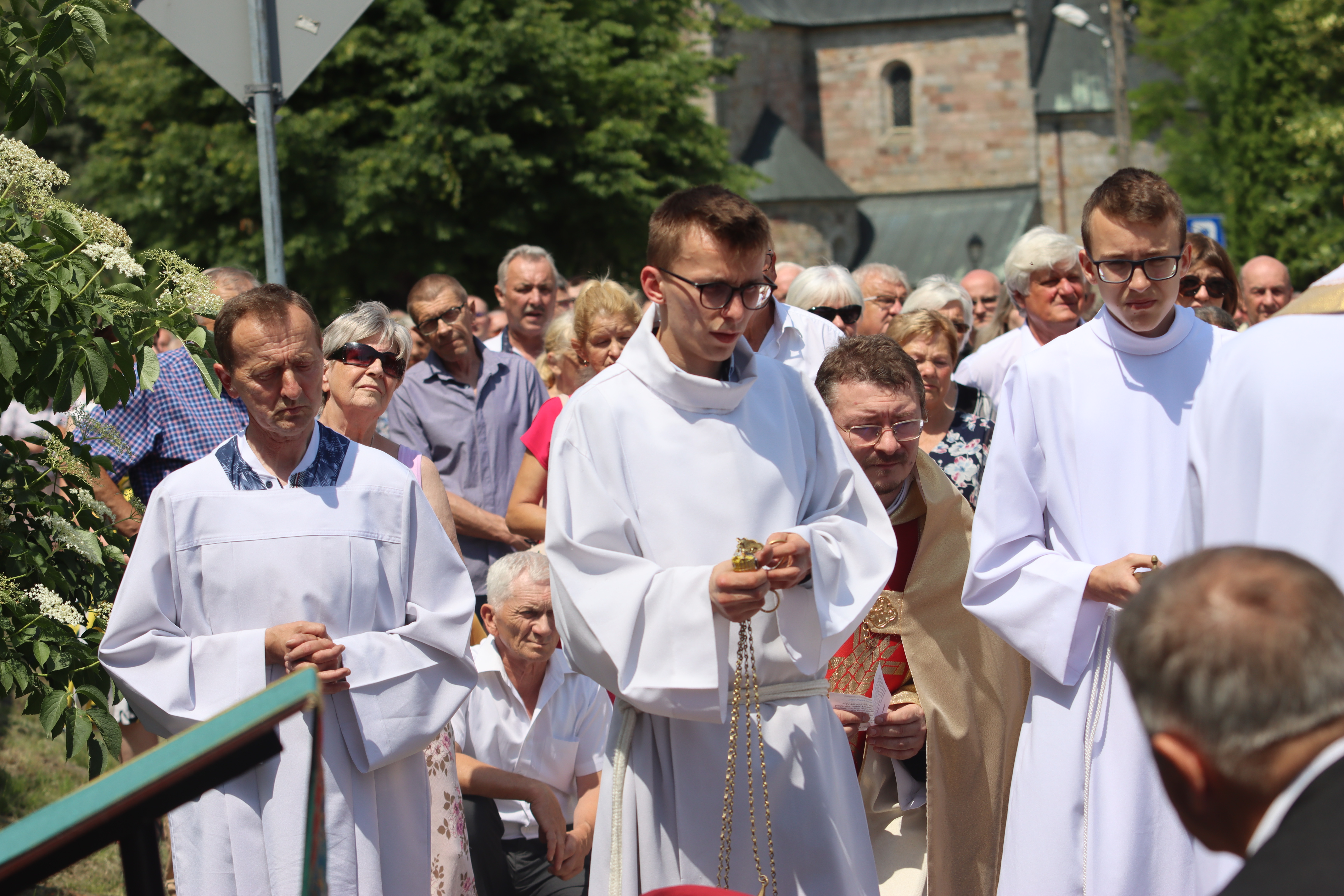 Procesja Bożego Ciała w kruszwickiej kolegiacie