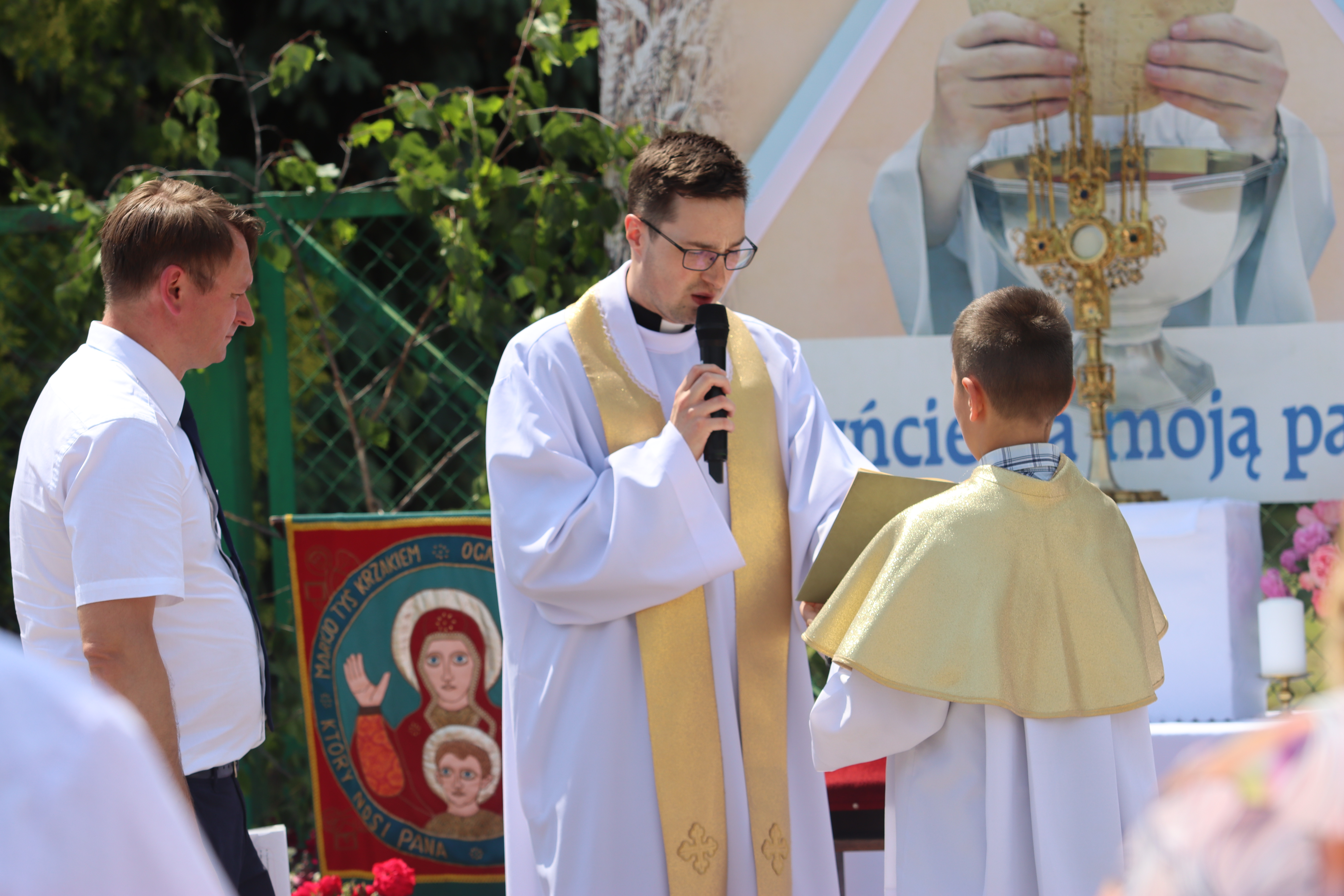 Procesja Bożego Ciała w kruszwickiej kolegiacie