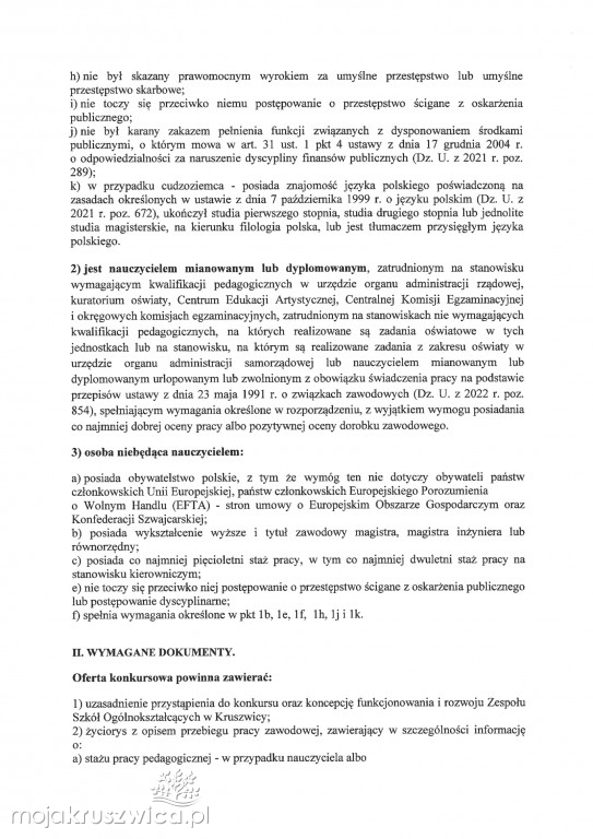 Konkursy na dyrektorów kruszwickich szkół. Dzisiaj mija termin składania ofert