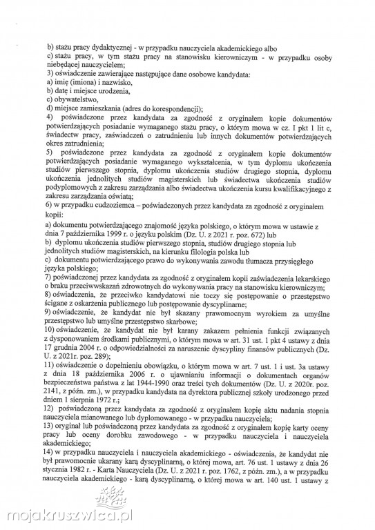 Konkursy na dyrektorów kruszwickich szkół. Dzisiaj mija termin składania ofert