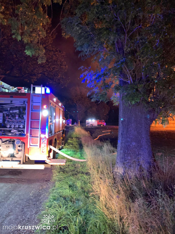 Rożniaty: Spłonął stóg obok pola kukurydzy