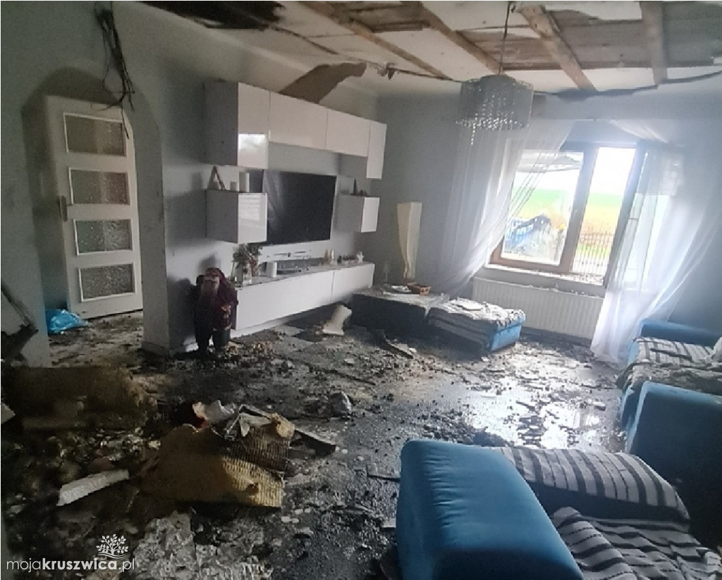 Ruszyła zbiórka na rzecz poszkodowanych w pożarze domu w Kruszy Zamkowej
