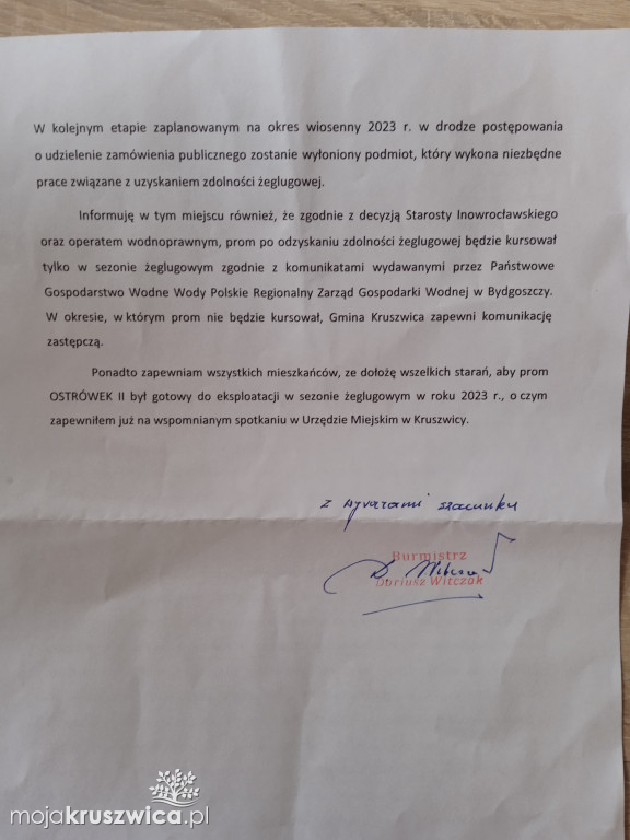 Mieszkańcy Ostrówka znów rozczarowani: Remont promu nadal nie ruszył