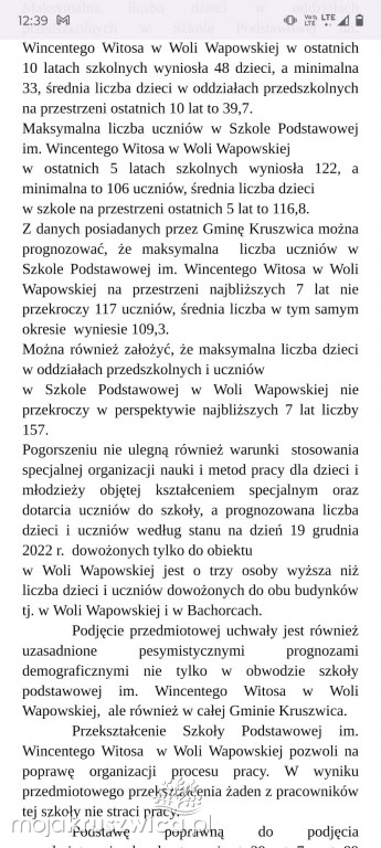 Jest projekt uchwały w sprawie szkoły w Bachorcach. Co zakłada?