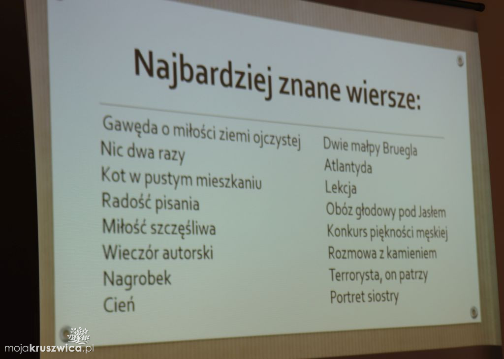Wisława Szymborska patronką 2023 roku. Rozmawiali o tym z kruszwickimi seniorami