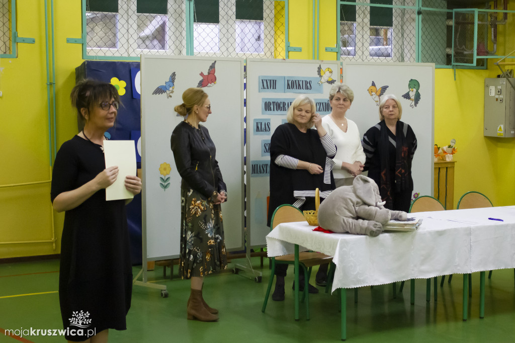 W Szkole Podstawowej nr 1 w Kruszwicy odbył się konkurs ortograficzny