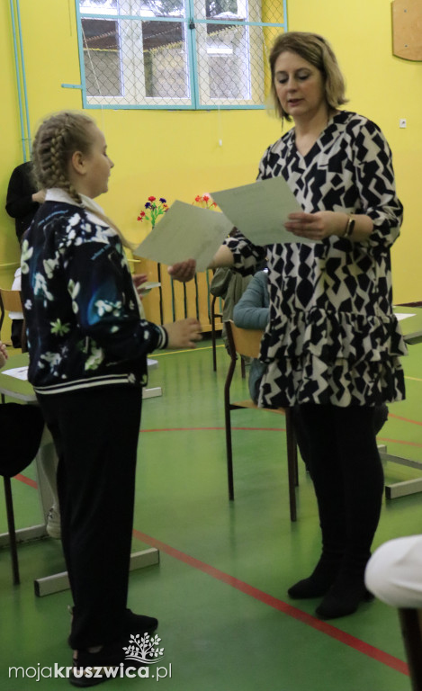 W Szkole Podstawowej nr 1 w Kruszwicy odbył się konkurs ortograficzny