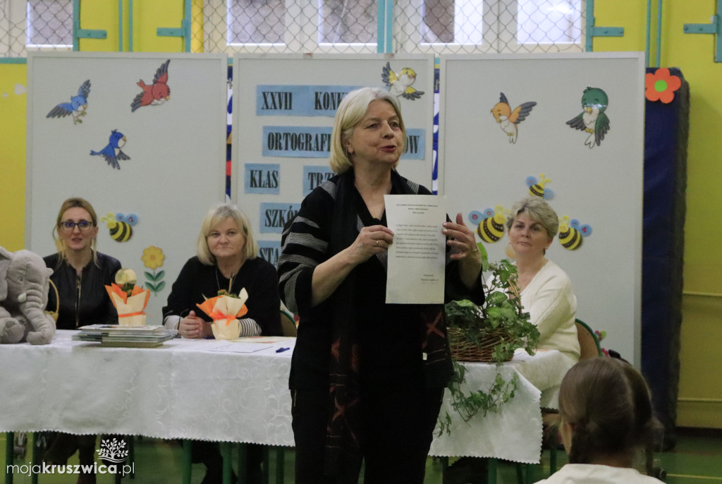 W Szkole Podstawowej nr 1 w Kruszwicy odbył się konkurs ortograficzny