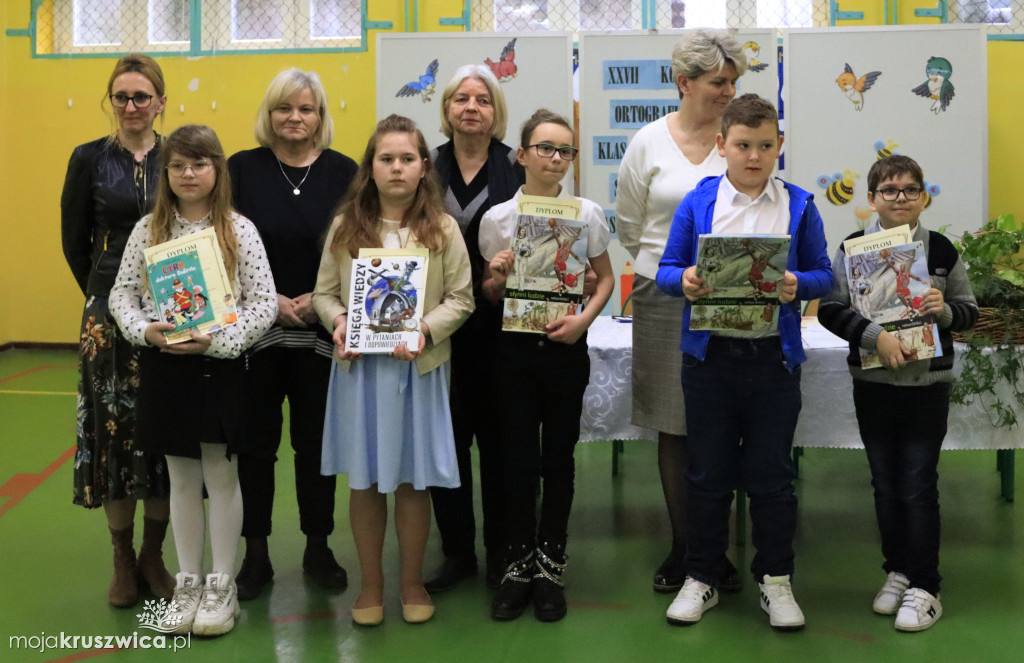W Szkole Podstawowej nr 1 w Kruszwicy odbył się konkurs ortograficzny