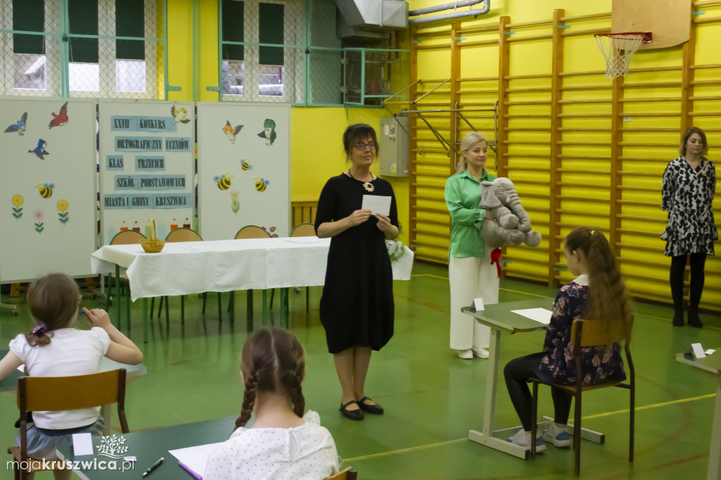 W Szkole Podstawowej nr 1 w Kruszwicy odbył się konkurs ortograficzny