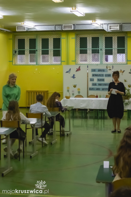 W Szkole Podstawowej nr 1 w Kruszwicy odbył się konkurs ortograficzny