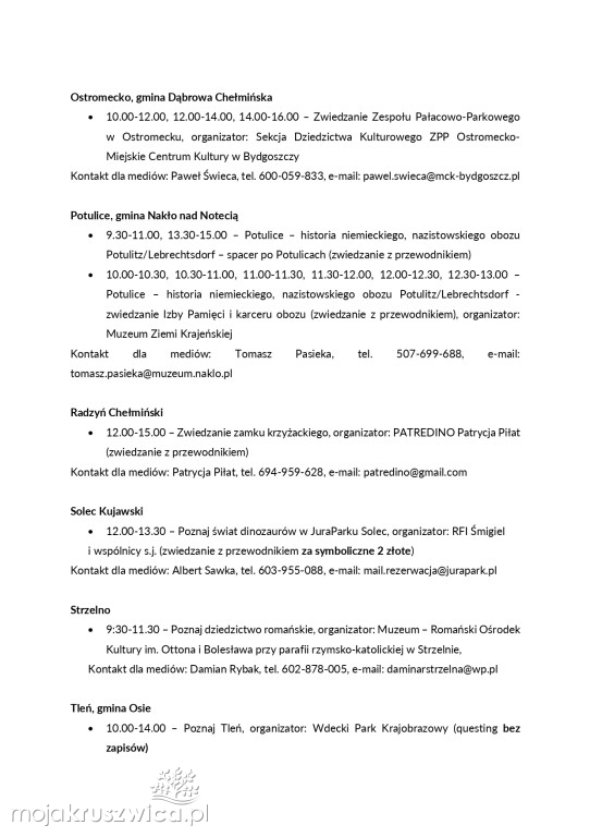 Zwiedzanie z przewodnikiem także w Kruszwicy. Już w ten weekend