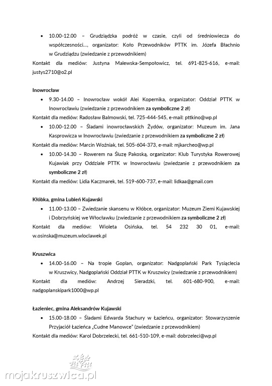Zwiedzanie z przewodnikiem także w Kruszwicy. Już w ten weekend
