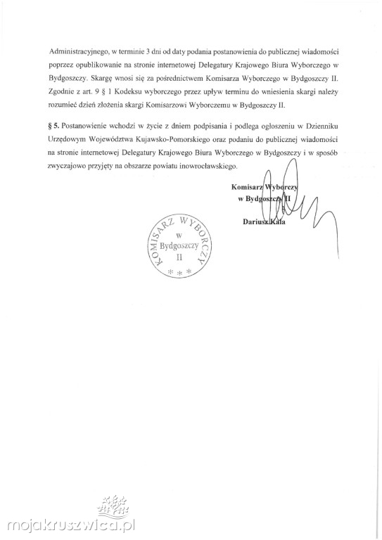 Wybory w Kruszwicy tuż, tuż! Są postanowienia wyborcze 
