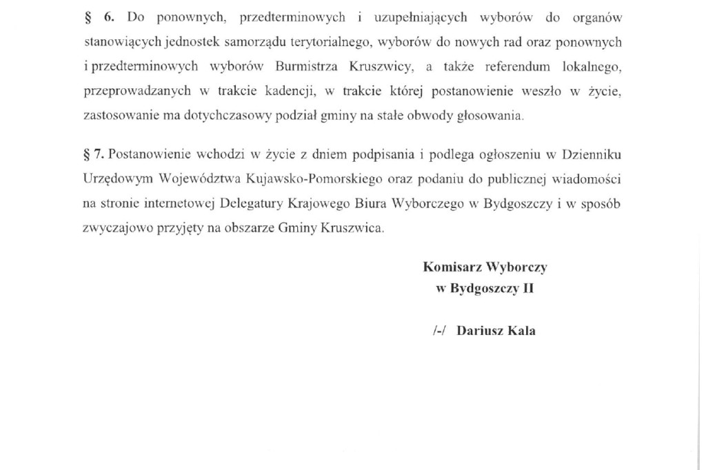 Wybory w Kruszwicy tuż, tuż! Są postanowienia wyborcze cz.3