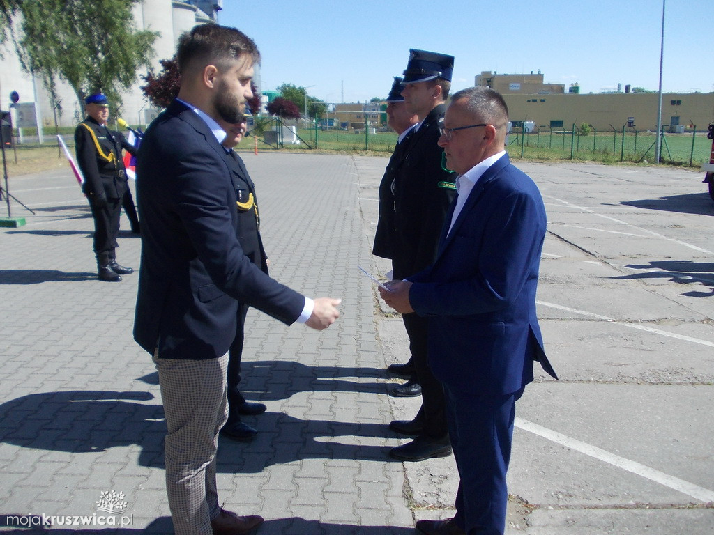 Strażacka  uroczystość na terenie BUNGE Polska sp. z o.o.  [ZDJĘCIA]