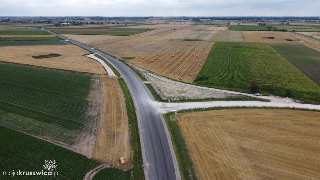Odcinek drog krajowej nr 62 Strzelno-Kobylniki gotowy w ponad 70%