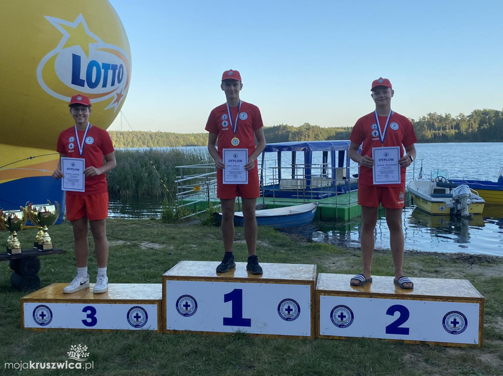 Wicemistrzowie województwa kujawsko-pomorskiego w ratownictwie wodnym z Kruszwicy
