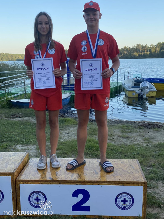 Wicemistrzowie województwa kujawsko-pomorskiego w ratownictwie wodnym z Kruszwicy