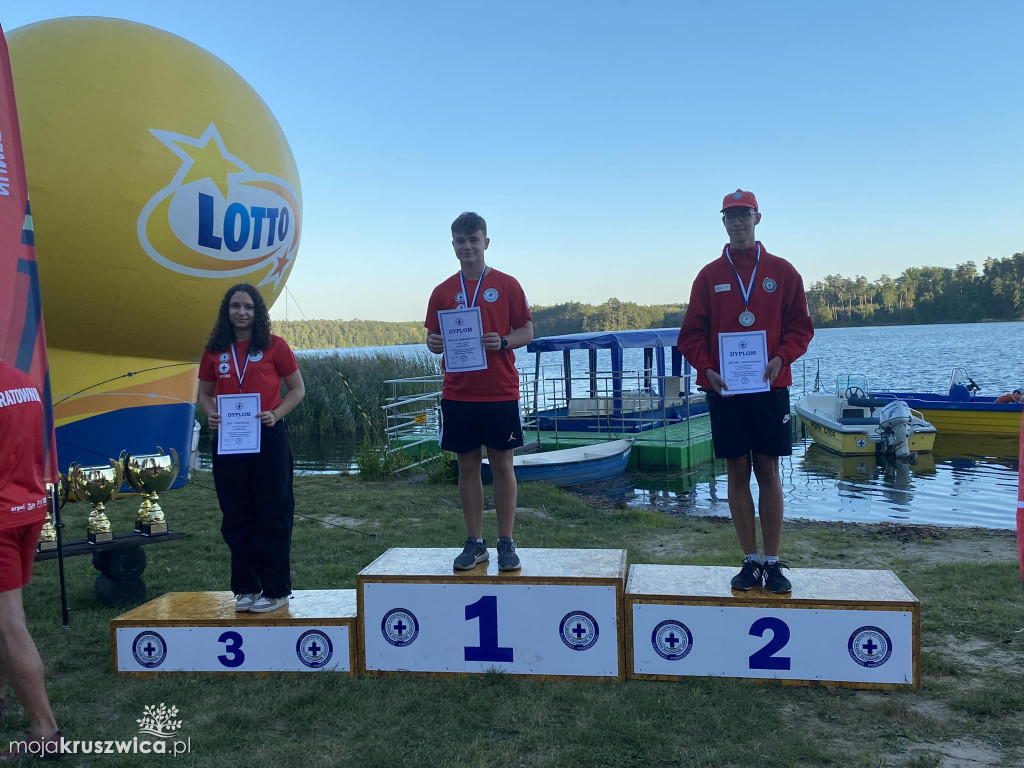 Wicemistrzowie województwa kujawsko-pomorskiego w ratownictwie wodnym z Kruszwicy
