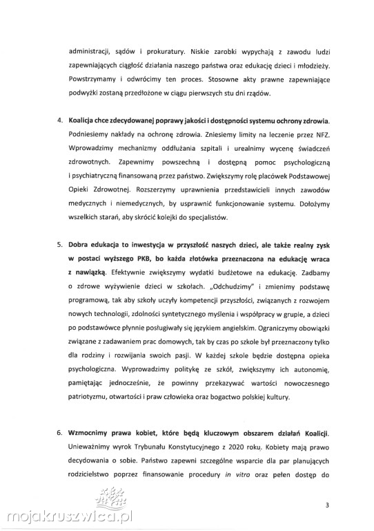  Partie polityczne podpisały umowę koalicyjną. O czym mówi?