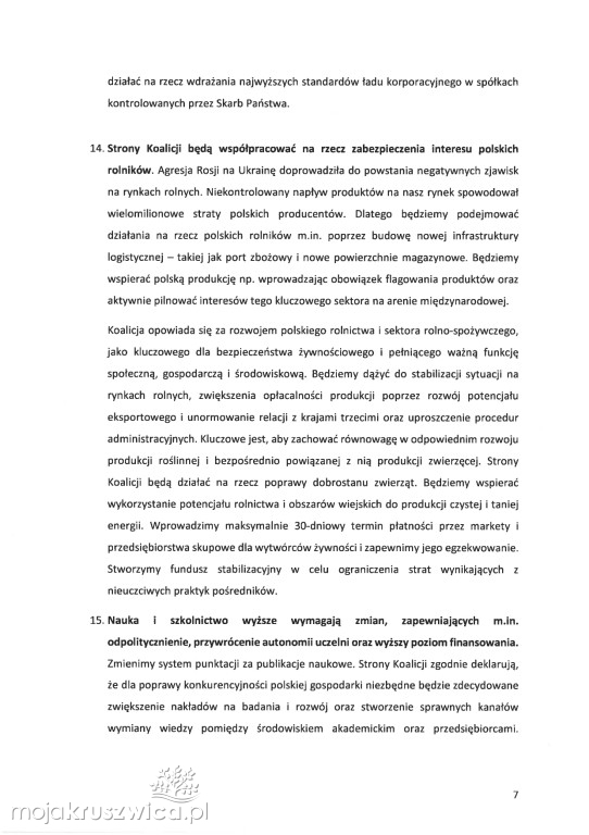  Partie polityczne podpisały umowę koalicyjną. O czym mówi?