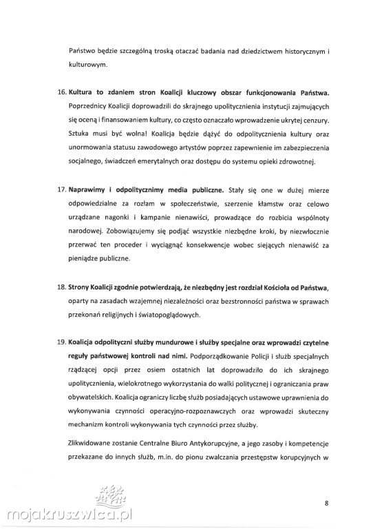  Partie polityczne podpisały umowę koalicyjną. O czym mówi?