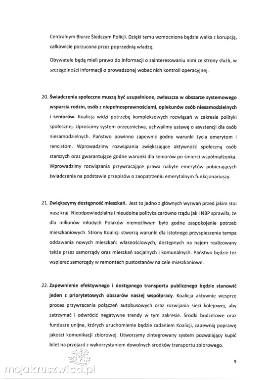  Partie polityczne podpisały umowę koalicyjną. O czym mówi?