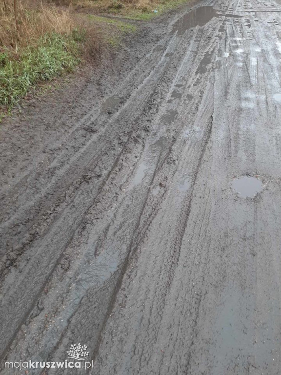 Mieszkańcy znów zwracają uwagę na zniszczoną drogę wiejską w Maszenicach