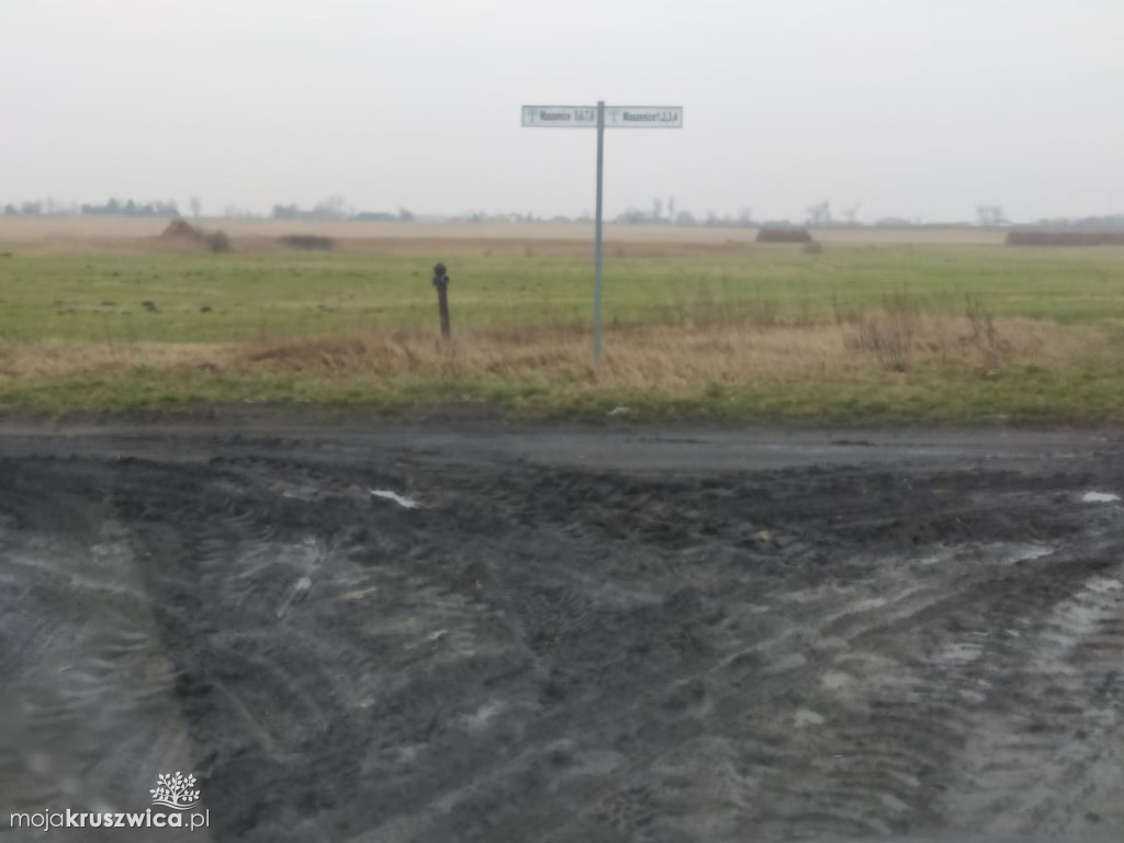 Mieszkańcy znów zwracają uwagę na zniszczoną drogę wiejską w Maszenicach