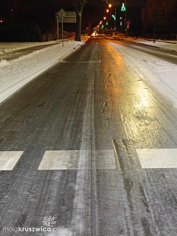 Kruszwica stoi! Paraliż miasta przy aktualnej pogodzie