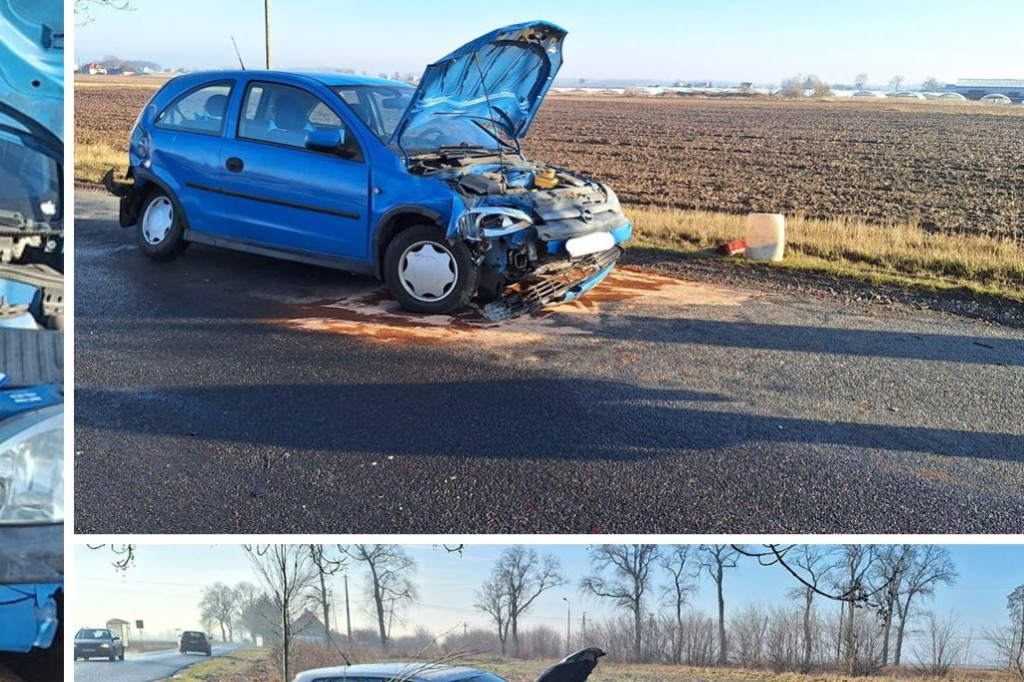 W Polanowicach doszło do groźnego wypadku z udziałem trzech aut osobowych