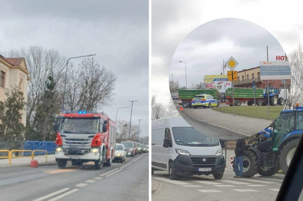 Na Zamkowej i dużym moście interweniują strażacy [FOTO]