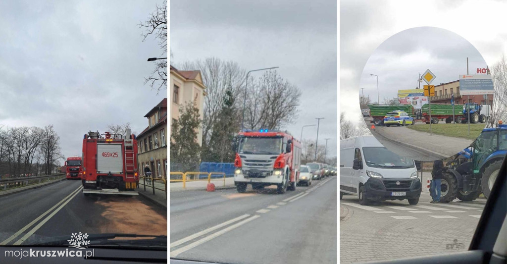 Na Zamkowej i dużym moście interweniują strażacy [FOTO]